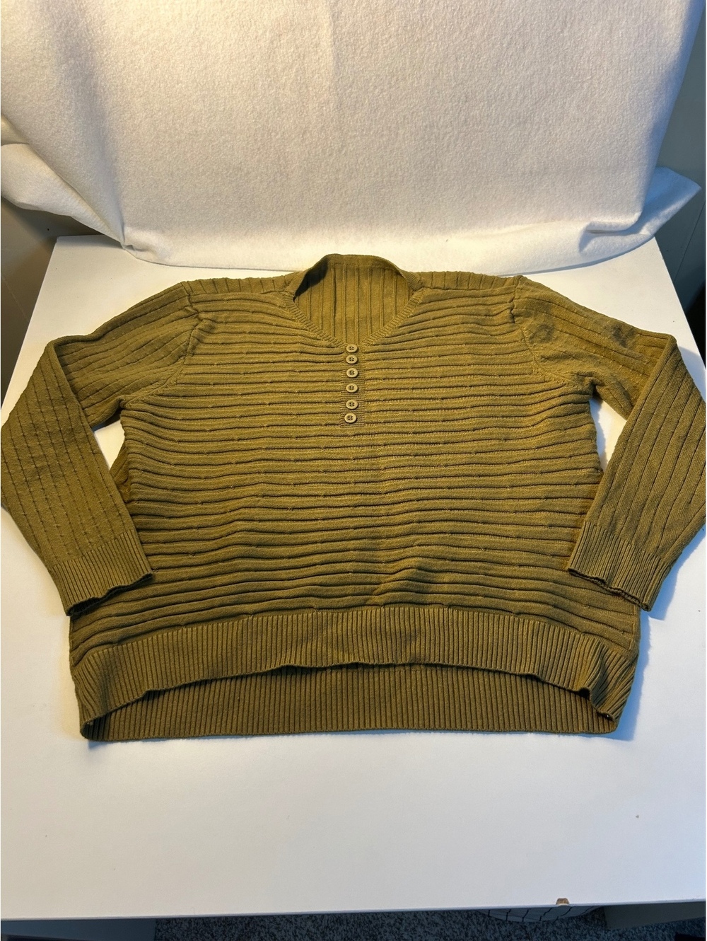 Boutique Mustard Green Sweater